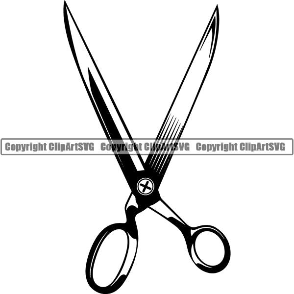 Tailor Seamstress Alterations Scissors ClipArt SVG