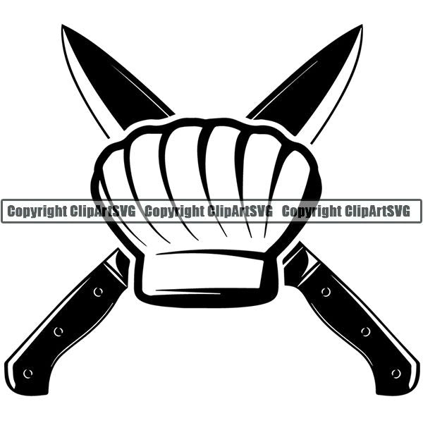 Cooking BBQ Bar-B-Que Barbque Chef Cook Butcher Logo ClipArt SVG