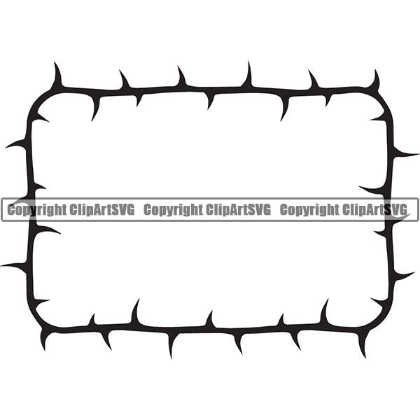 Nature Flower Rose Stem Thorns Frame Border Black Rectangle.jpg