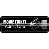 Acting Actor Movie Performer Performance Movie Ticket ClipArt SVG