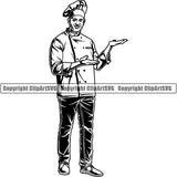 Cooking Baking Baker Chef Cook Uniform Hat ClipArt SVG