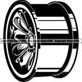 Mechanic Repair Shop Garage Wheel Rim ClipArt SVG