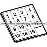 Game Puzzle Tile Slide ClipArt SVG