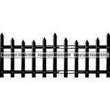 House Fence ClipArt SVG
