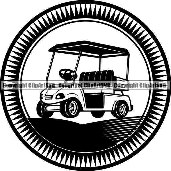 Sports Game Golf Logo ClipArt SVG