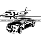 Transportation Airplane Private Jet Luxury Car 6yyh7.jpg
