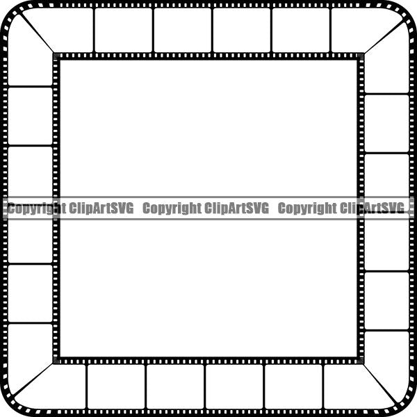 Photography Photographer Photograph Camera Film Strip Frame Border ClipArt SVG