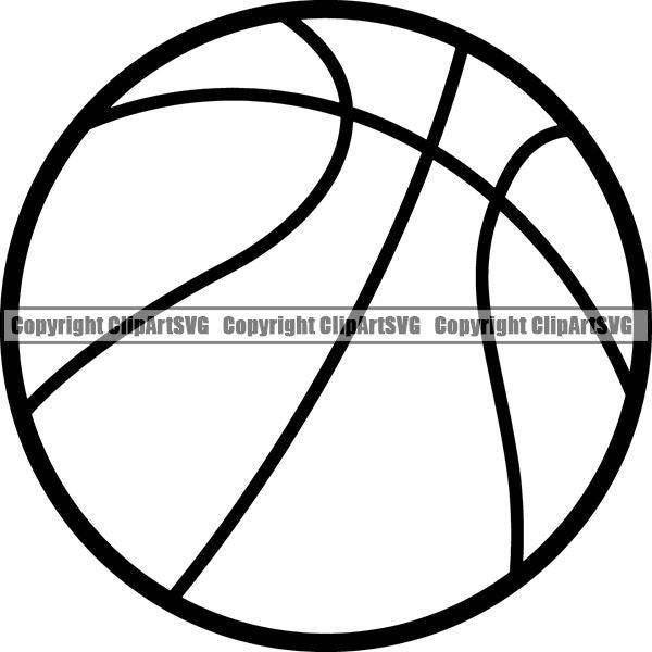 Sports Game Basketball Ball ClipArt SVG