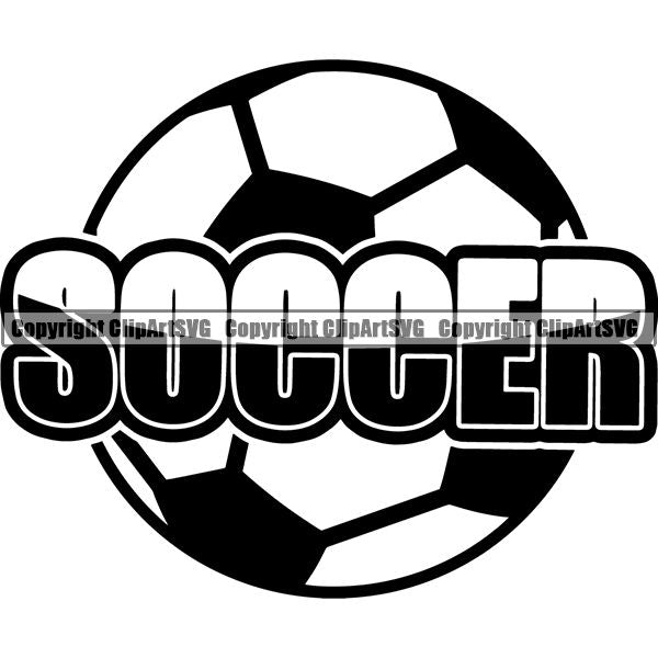 Sports Soccer Logo ClipArt SVG