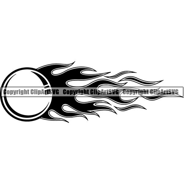 Sports Game Lacrosse Fire ClipArt SVG