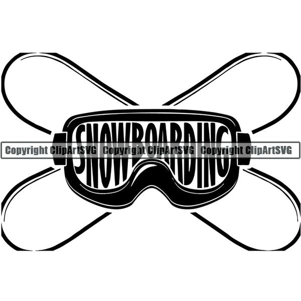 Sports Snowboarding Snowboard Skiing Ski Logo ClipArt SVG