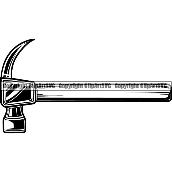 Construction Building Repair Service Hammer ClipArt SVG