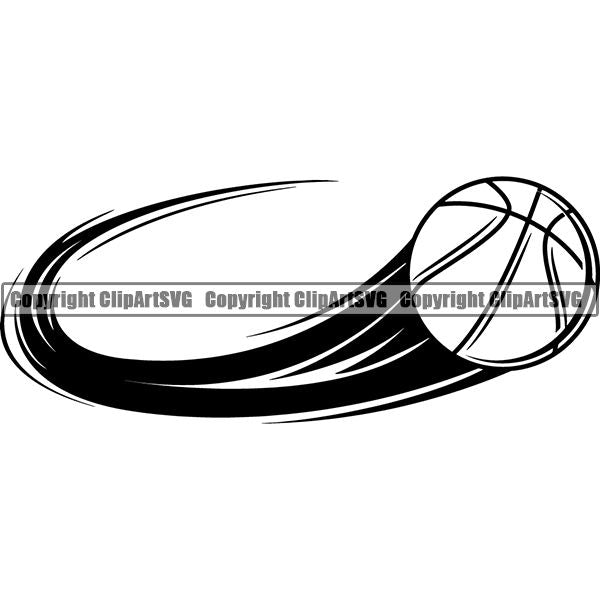 Sports Game Basketball Motion Ball ClipArt SVG