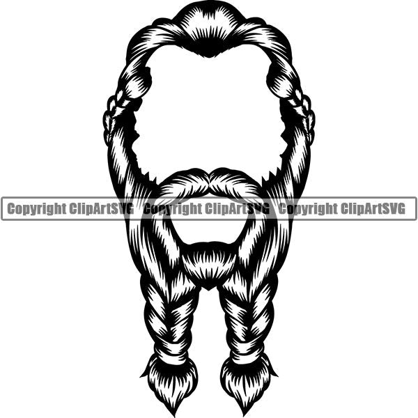 Design Element Human Hair Beard ClipArt SVG