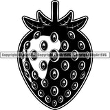Food Strawberry ClipArt SVG