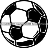 Sports Soccer Ball ClipArt SVG