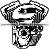 Mechanic Repair Shop Garage Car Engine ClipArt SVG