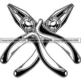 Mechanic Repair Shop Garage Pliers ClipArt SVG