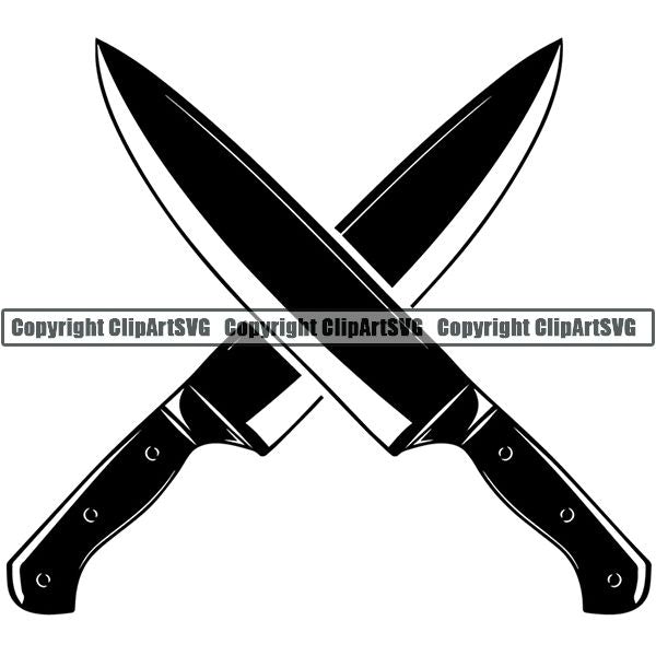 Cooking BBQ Bar-B-Que Barbque Chef Cook Butcher Logo ClipArt SVG