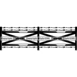 House Fence ClipArt SVG