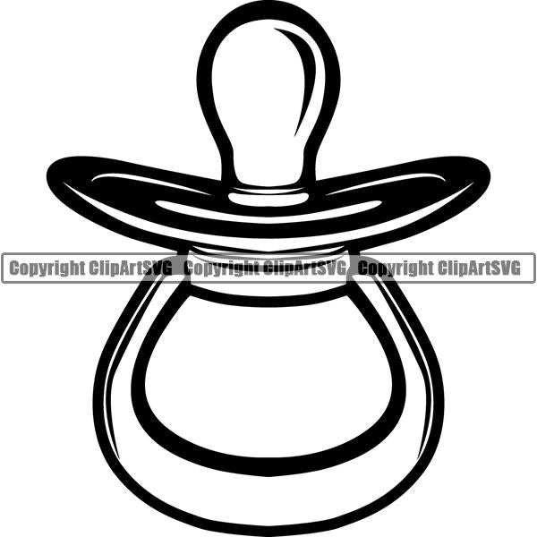 People Family Child Children Kid Infant Baby Pacifier ClipArt SVG