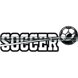 Sports Soccer Sliced ClipArt SVG