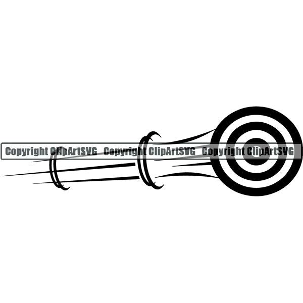 Sports Game Archery Motion ClipArt SVG