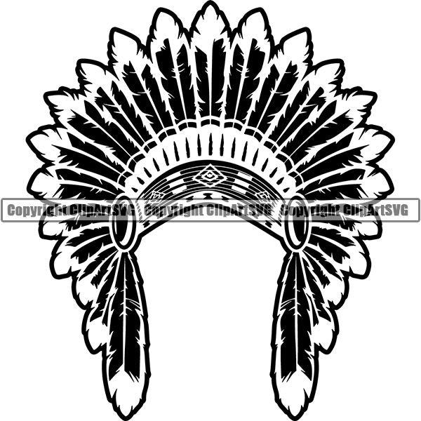 Native American Indian ClipArt SVG