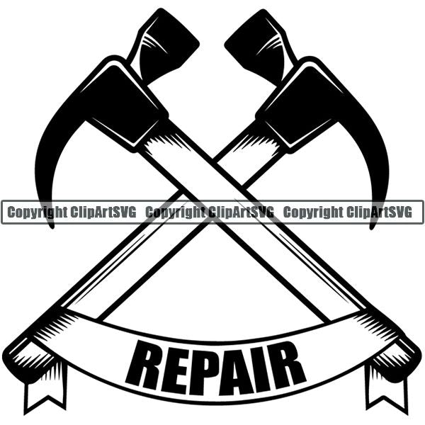 Construction Building Repair Service ClipArt SVG