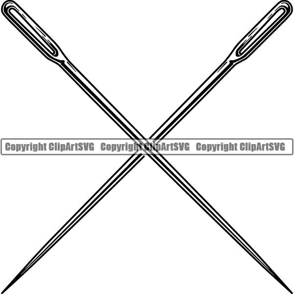 Tailor Seamstress Alterations Needle ClipArt SVG