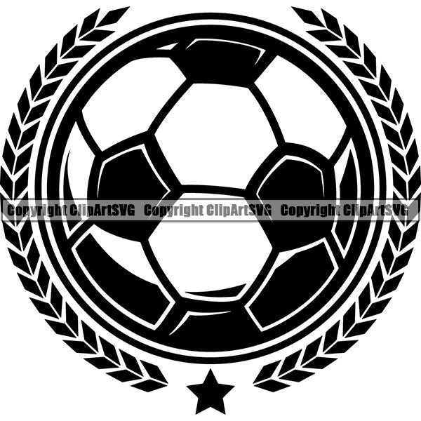 Sports Soccer Logo ClipArt SVG