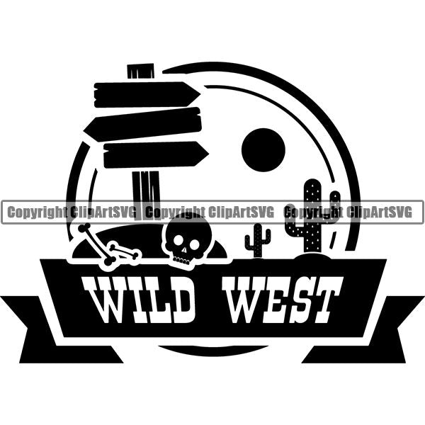 Occupation Cowboy Logo ClipArt SVG