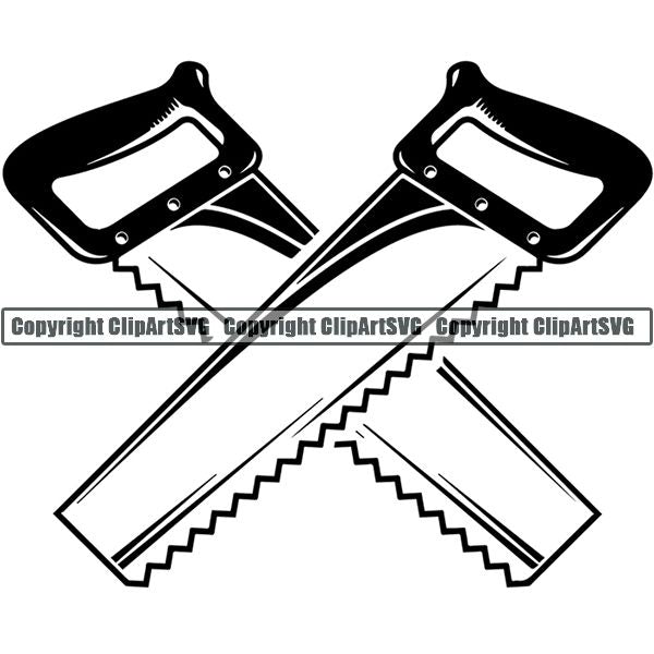 Construction Woodworking Carpenter Lumberjack Logo ClipArt SVG