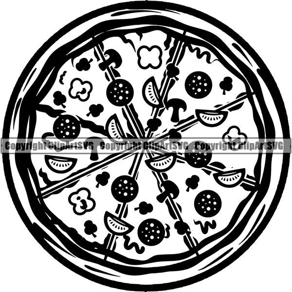 Food Pizza ClipArt SVG