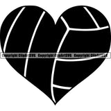 Sports Game Volleyball Flame ClipArt SVG