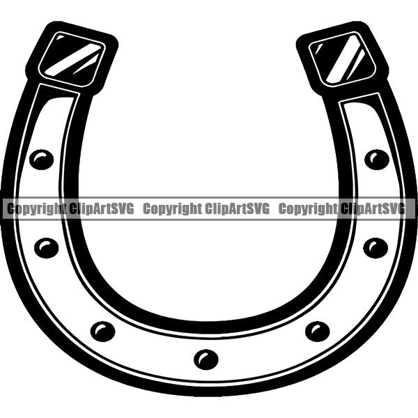 Occupation Cowboy Horse Shoe ClipArt SVG