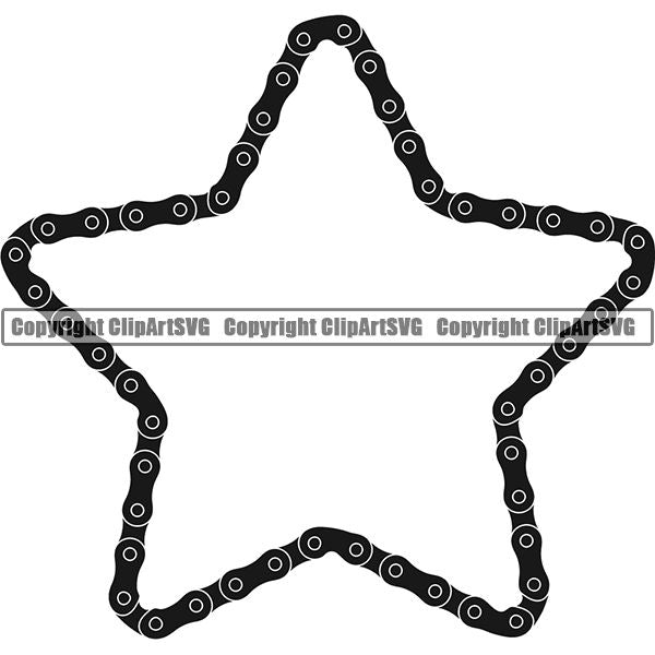 Sports Bicycle Chain Black Star.jpg