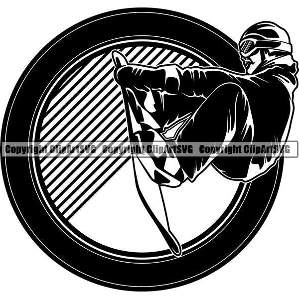 Sports Snowboarding Snowboard Skiing Ski Logo ClipArt SVG