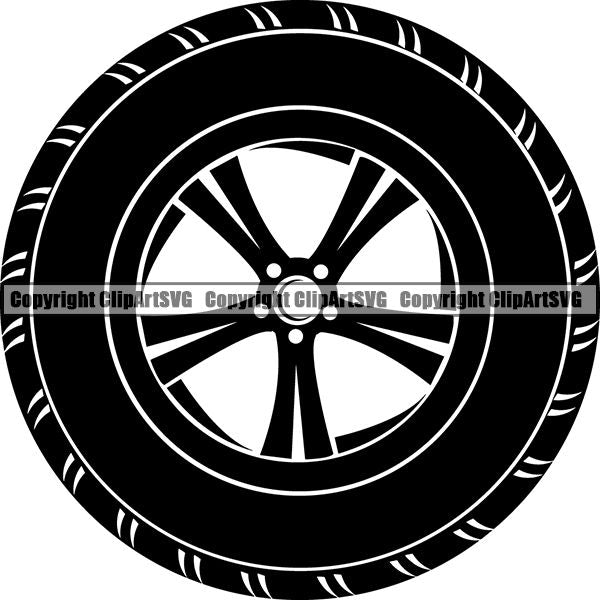 Mechanic Repair Shop Garage Tire ClipArt SVG