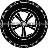 Mechanic Repair Shop Garage Tire ClipArt SVG