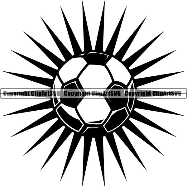 Sports Soccer Logo ClipArt SVG