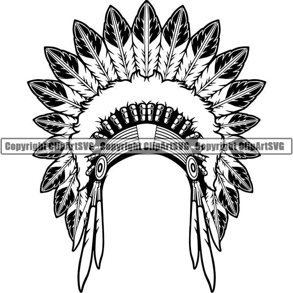 Native American Indian ClipArt SVG