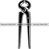 Blacksmith Metalwork Metal Forge Weld Welder Welding Pliers ClipArt SVG