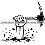 Blacksmith Metalwork Metal Forge Weld Welder Welding Pick Axe ClipArt SVG