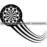 Sports Game Darts Board Motion ClipArt SVG