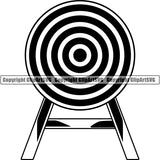 Sports Game Archery Target ClipArt SVG