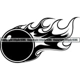 Sports Game Paintball Flame ClipArt SVG