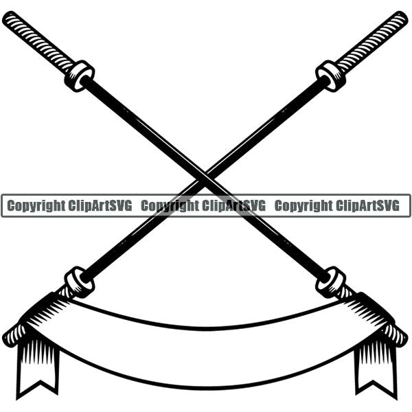 Gym Sports Bodybuilding Fitness Muscle Logo ClipArt SVG