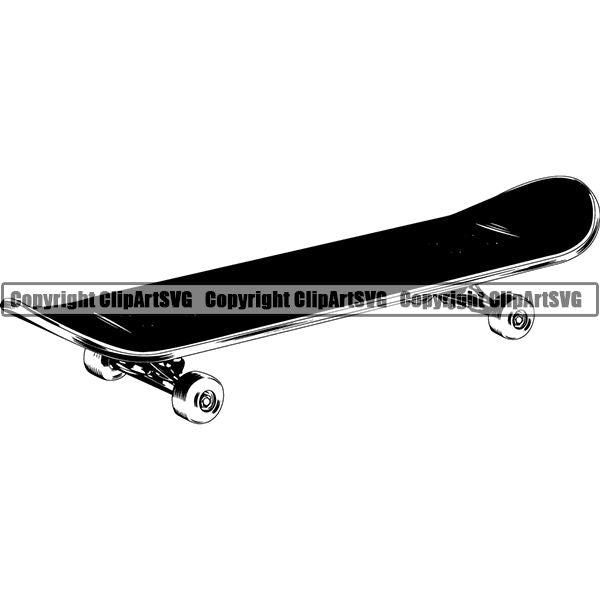 Sports Skateboarding Skateboard Skateboard ClipArt SVG
