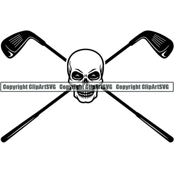 Sports Game Golf Logo ClipArt SVG